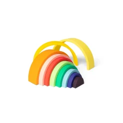 Little L, Silicone Baby Toy, Colorful Rainbow
