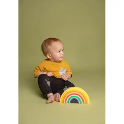Little L, Silicone Baby Toy, Colorful Rainbow