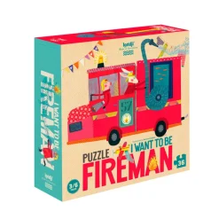 Londji Puzzle, I Want to Be a Fireman - 36 Pieces