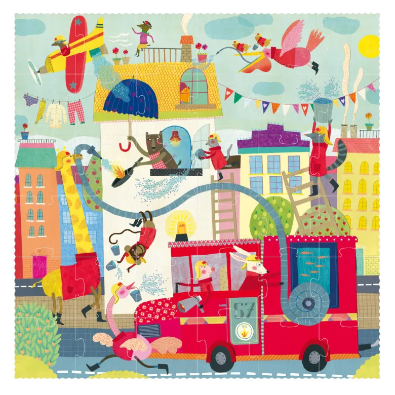 Londji Puzzle, I Want to Be a Fireman - 36 Pieces