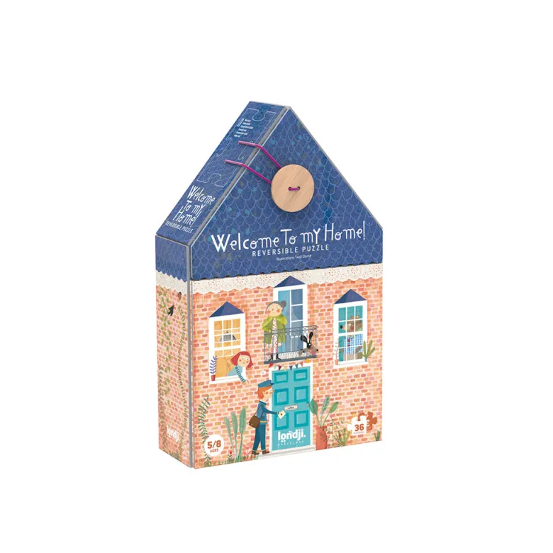 Londji Puzzle, Reversible, Welcome to My Home - 36 Pieces