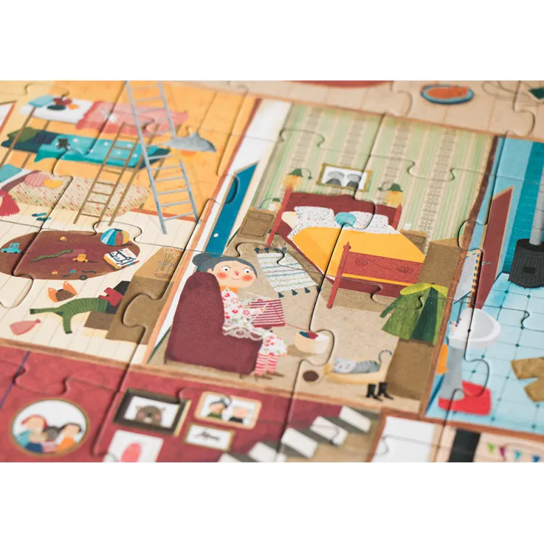 Londji Puzzle, Reversible, Welcome to My Home - 36 Pieces