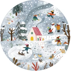 Londji Puzzle, Round, A Home for Nature, Set of 4 Puzzles with 10 Pieces Each