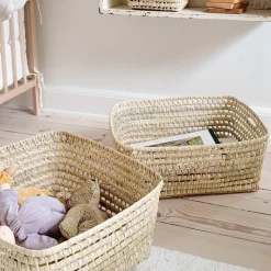 Lubilu Basket Made of Palm Leaves, L48 - 48 x 40 x 20 cm