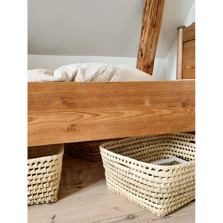 Lubilu Basket Made of Palm Leaves, L48 - 48 x 40 x 20 cm