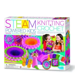 4M STEAM-Inspired Toys for Kids / Crochet & Knitting Kits