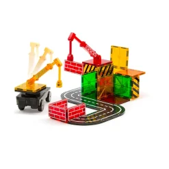 Magna-Tiles Builder, Magnetic Building Set with 32 Pieces