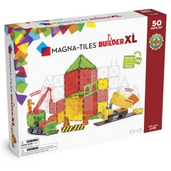Magna-Tiles Building Plate Set XL, Magnetic Construction Set with 50 Pieces