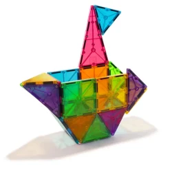 Magna-Tiles Clear Colors, Magnetic Building Set with 32 Pieces
