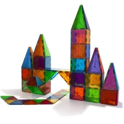 Magna-Tiles Clear Colors, Magnetic Building Set with 100 Pieces