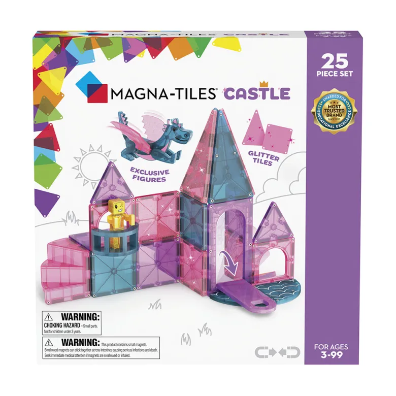 Magna-Tiles Dashers, Magnetic Building Set with 25 Pieces – Castle