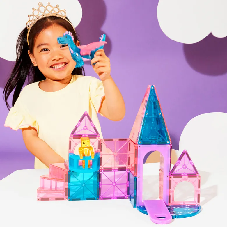 Magna-Tiles Dashers, Magnetic Building Set with 25 Pieces – Castle