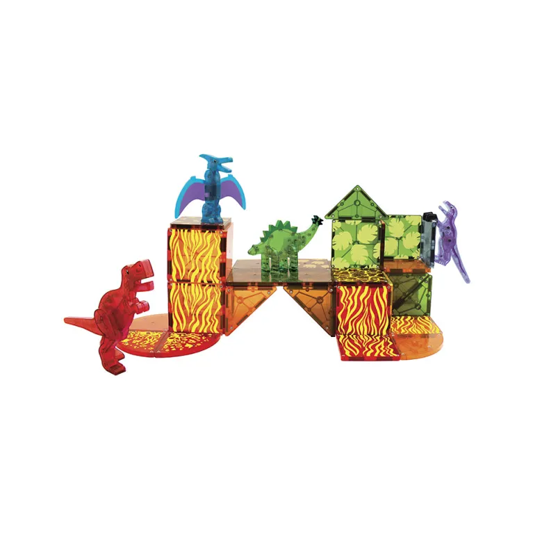 Magna-Tiles Dino World, 40 Pieces