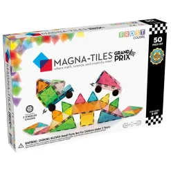 Magna-Tiles Grand Prix Frost, 50 Pieces