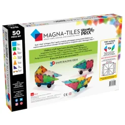 Magna-Tiles Grand Prix Frost, 50 Pieces