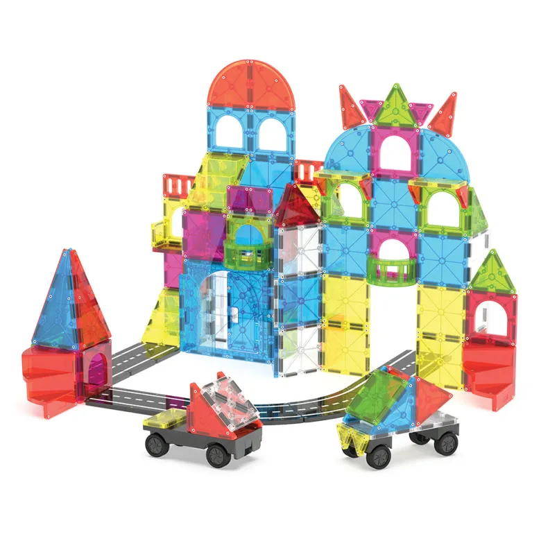 Magna-Tiles Magnetic Building Set, City Center - 110 Pieces