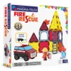 Magna-Tiles Magnetic Building Set, Fire and Rescue Station - 27 Pieces