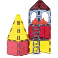 Magna-Tiles Magnetic Building Set, Fire and Rescue Station - 27 Pieces