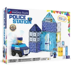 Magna-Tiles Magnetic Building Set, Police Station 36 Pieces