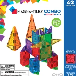 Magna-Tiles MicroMAGS Combo 62 Pieces