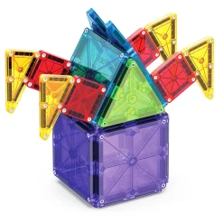 Magna-Tiles MicroMags Combo, Magnetic Building Set with 46 Pieces
