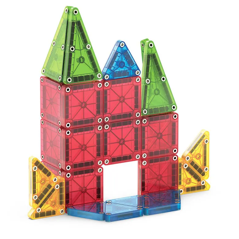 Magna-Tiles MicroMags Travel Set, Magnetic Construction Kit with 26 Pieces