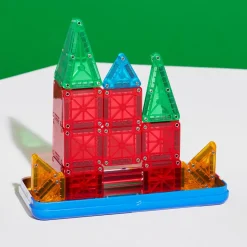 Magna-Tiles MicroMags Travel Set, Magnetic Construction Kit with 26 Pieces