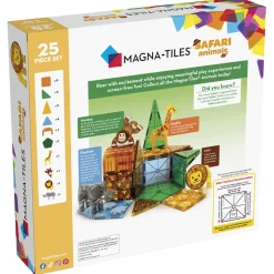 Magna-Tiles Safari Animals, Magnetic Building Set with 25 Pieces