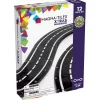 Magna-Tiles XTRAS Set with Roadway Pieces, Magnetic Building Set - 12 Pieces
