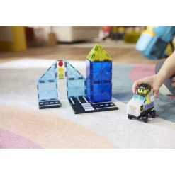 Magna-times Magnetic Building Set, Police Patrol - 20 Pieces