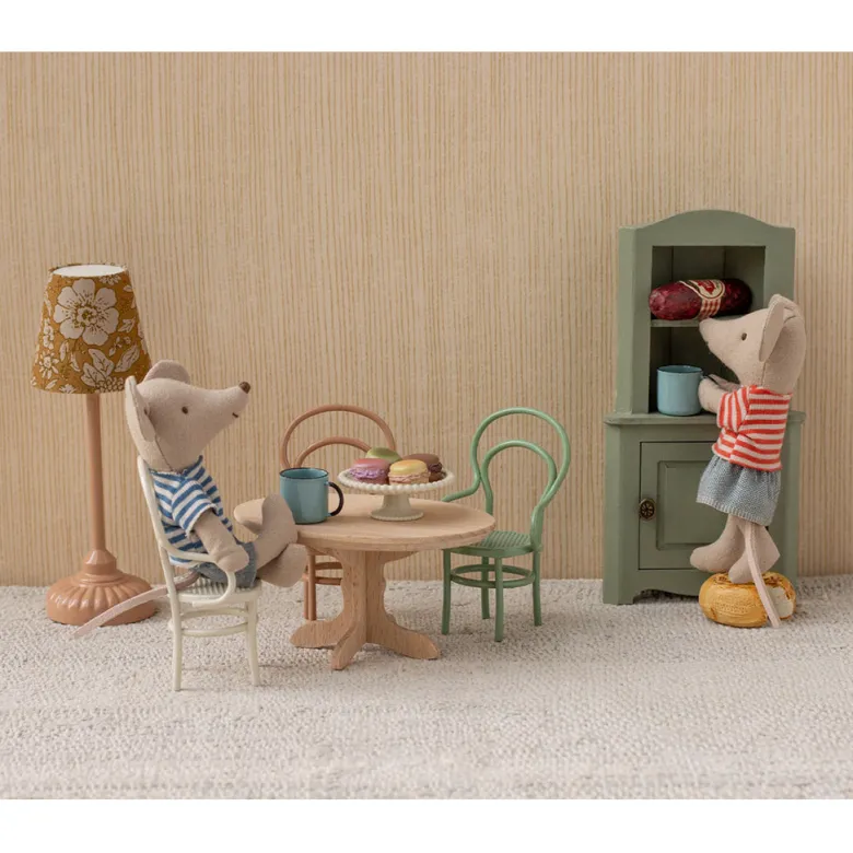 Maileg Doll Accessory, Oval Dining Table for Mice - Natural