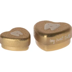 Maileg Tooth Boxes for Milk Teeth, Set of 2 – Gold