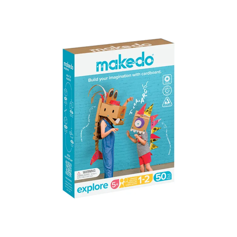 Makedo Explore, Creative Tools and Accessories for DIY Cardboard Projects