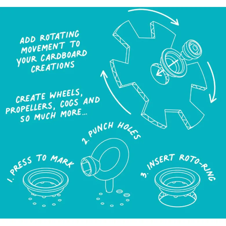 Makedo Roto, Rings for Build-Your-Own Cardboard Creations
