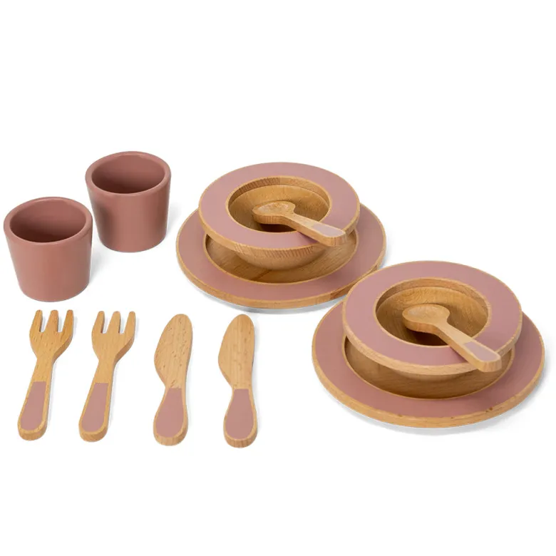 Mamamemo Wooden Dining Set, Cherry Blossom