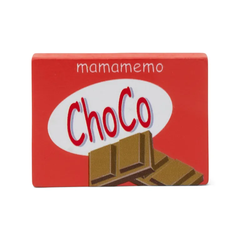 Mamamemo Wooden Play Food, Chocolate Bar