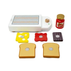 Mamamemo Wooden Play Food, Toaster Set