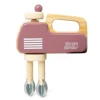 MaMaMeMo Wooden Play Food, Hand Mixer - Cherry Blossom