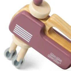 MaMaMeMo Wooden Play Food, Hand Mixer - Cherry Blossom
