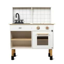 Mamamemo Wooden Play Kitchen with Cooktop