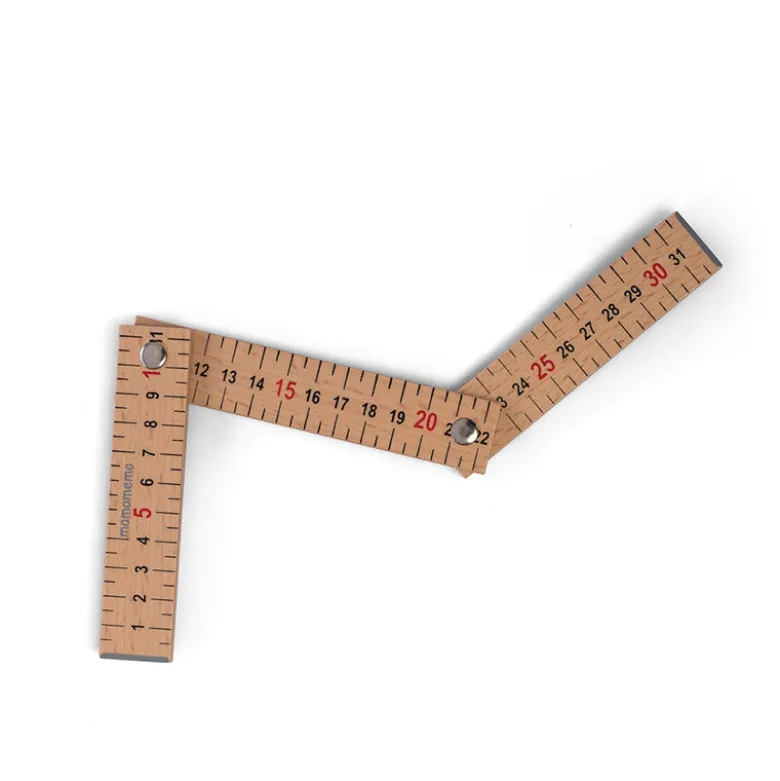 MaMaMeMo Wooden Tool, Folding Ruler