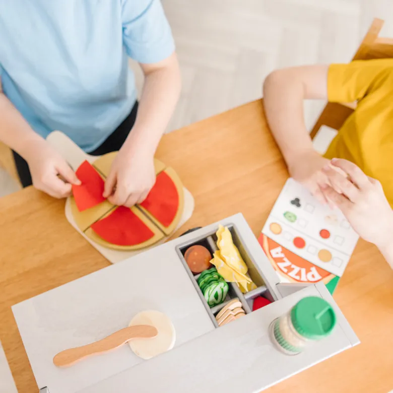 Melissa & Doug Play Food, Build-Your-Own Pizza Set - 41 Pieces