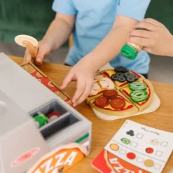 Melissa & Doug Play Food, Build-Your-Own Pizza Set - 41 Pieces