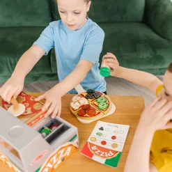 Melissa & Doug Play Food, Build-Your-Own Pizza Set - 41 Pieces