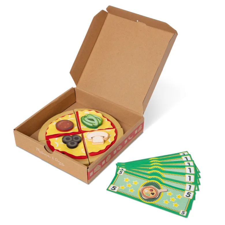 Melissa & Doug Play Food, Build-Your-Own Pizza Set - 41 Pieces