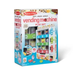Melissa & Doug Play Food, Snack Vending Machine – 16-Piece Set