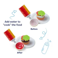 Melissa & Doug Water Wow Play Food with Water-Activated Color Change, Grillbar