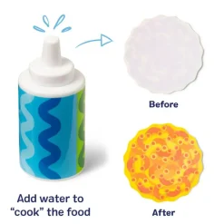 Melissa & Doug Water Wow Play Food with Water-Activated Color Change, Cooktop with Pot