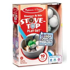 Melissa & Doug Water Wow Play Food with Water-Activated Color Change, Cooktop with Pot