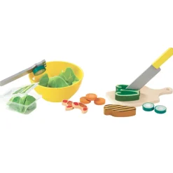 Melissa & Doug Wooden Play Food, Salad Set
